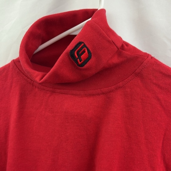 Vintage FUBU The Collection Mens Red Turtleneck Shirt Size XL Pullover NWT - Picture 2 of 8